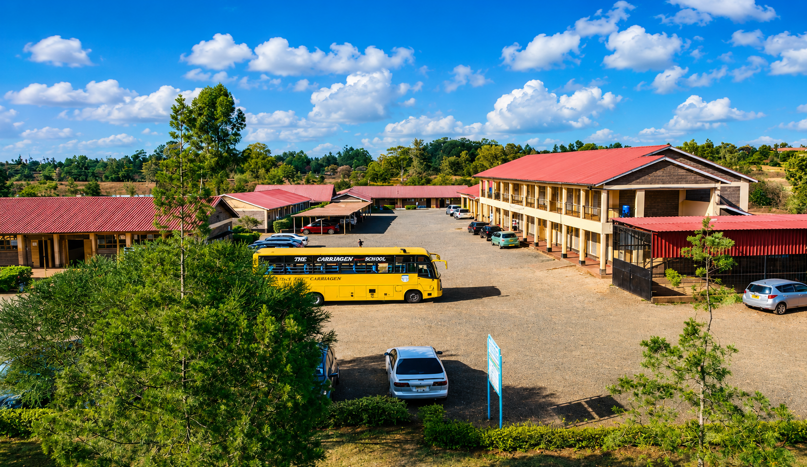 Students of Thika Girls' Karibaribi Senior School on the school compound in Thika West, Kiambu County